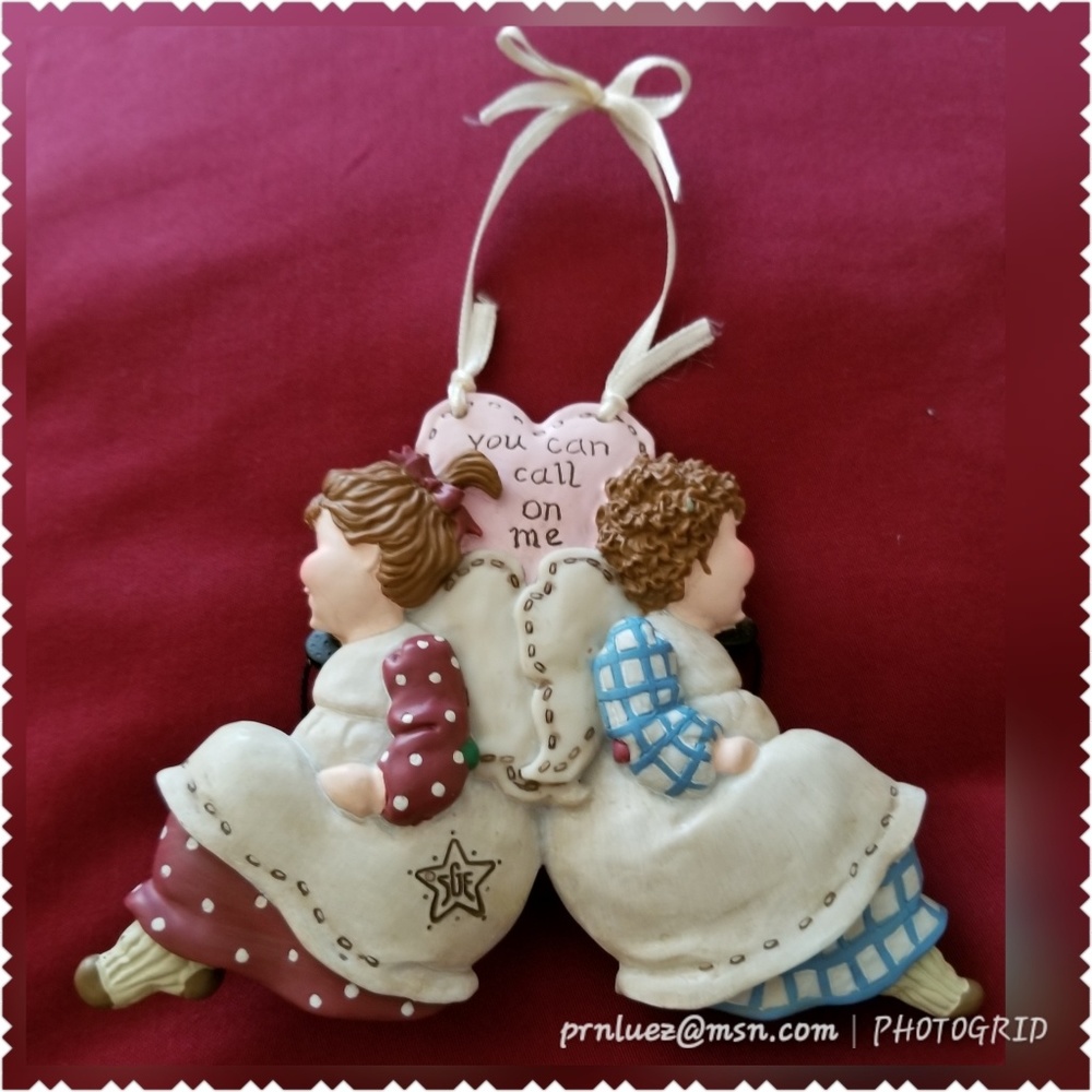 Ceramic Hanging Angel Girlfriends - Picture 2 of 4